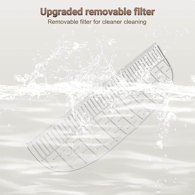 Ducksky Cat Litter Filter Replacement Part for 65L+9L Self Cleaning Litter Box, Grey Cat Litter Strainer Accessory [Only Compatible with Orders Purchased After February 17, 2025]