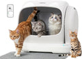 XXXL Automatic Cat Litter Box, Self Cleaning Litter Box for Multiple Cats, Anti-Pinch Safety Protection, Smart APP Control, Odor Control, Works with Clumping/Bentonite/Mineral Litter