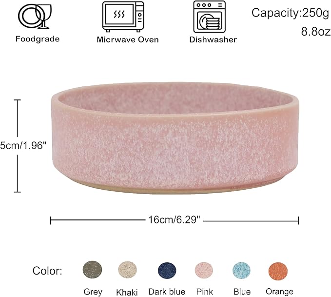 Ceramic Slow Feeder Bowl, 6.69 x 5.7 inches, Elevated Design with Paw Pattern, for Cats and Small Dogs (Pink)