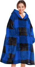 Narecte Cozy Oversized Blanket Hoodie Wearable Blanket Adults Soft Hooded Blanket Hoodie Birthday Gifts for Women Christmas