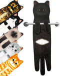 PAT JUUMG Black Cat Hand Towels for Bathroom Kitchen, Cute Home Decorative Decor Hanging Face Towels, Super Absorbent Soft, Cat Lovers Gifts for Housewarming Christmas Mothers Day Birthday