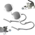 Smart Automatic Rolling Pet Ball, Interactive Electric Toy with Smart Sensor & Auto-Dodging, 6 Hours Playtime Rechargeable for Dogs & Cats (Grey,2pcs)