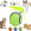 2025 New Interactive Cat Ball Toy for Indoor Cats Rotating Ball Toys,Automatic Moving for Bored Indoor Kitten,360°Automatic Rolling Balls Toy Electric Dogs Cat Balls(Green)