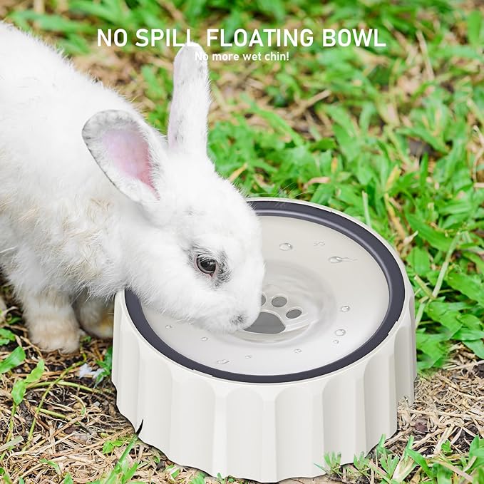 Dog Water Bowl No Spill 70oz/2L Large Capacity Dispenser Non Slip No Splash Bowl Pet Slow Feeder No Drip Dog Water Bowl on Vehicle Slow Water Bowl for Dogs and Cats