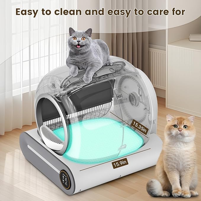 DuckSky Silicone Cat Litter Pad Replacement Part for 65L+9L Self Cleaning Litter Box, Leakproof Silicone Mat, Anti-Stick Accessory [Only Compatible with Orders Purchased After February 17, 2025]