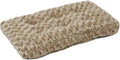 MidWest Homes for Pets XXS QuietTime Deluxe Mocha Ombre Swirl Plush Pet Bed, Machine Washable, Non-Skid Bottom, Soft Crate Mat for 18-inch Crates