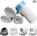80 Count Cat Litter Box Liner Bags for Open-Top Autoscooper 11 Pet Automatic Self Cleaning Cat Litter Box, Waste Bags, 27" x 13"Heavy Duty Replacement Trash Bags with Drawstring (Grey)