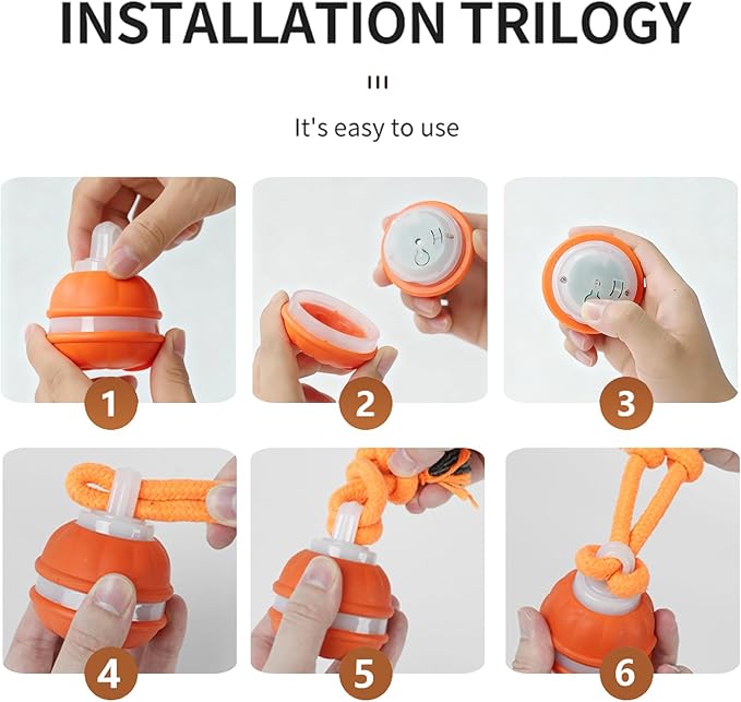 2 Pack Interactive Dog Toys - Orange & Blue Automatic Rolling Ball with Bird Sound, Durable Chew Toy for Small Medium Dogs & Cats, Type-C Rechargeable (Blue + Orange)