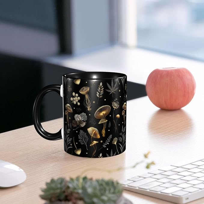 Mushroom Coffee Mug 11 OZ Ceramic Tea Cup Novelty Mugs Funny Coffee Cups with Handle