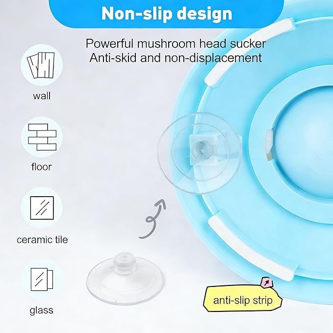 Dog Lick Sphere – Slow Feeder Lick Toy for Dogs & Cats, Interactive Licking Ball for Liquid Food, Non-Slip Enrichment Toy to Keep Dogs Busy, Anxiety Relief, Easy to Clean (Yellow)