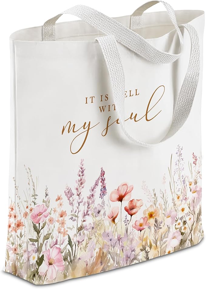 Gifts for Women, Canvas Tote Shopping Reusable Grocery Gift Bags