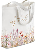 Gifts for Women, Canvas Tote Shopping Reusable Grocery Gift Bags