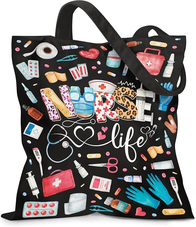 Aesthetic Canvas Tote Bag for Women - with Magnetic Snap Closure & Zipper Inner Pocket Reusable Bag for Shopping