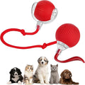2 Pcs Interactive 360° Rolling Cat Dog Toy Ball, Electric Cats Ball Toy Smart Automatic Self Rolling Dogs Balls Smart Electric Toys for Dog Cat