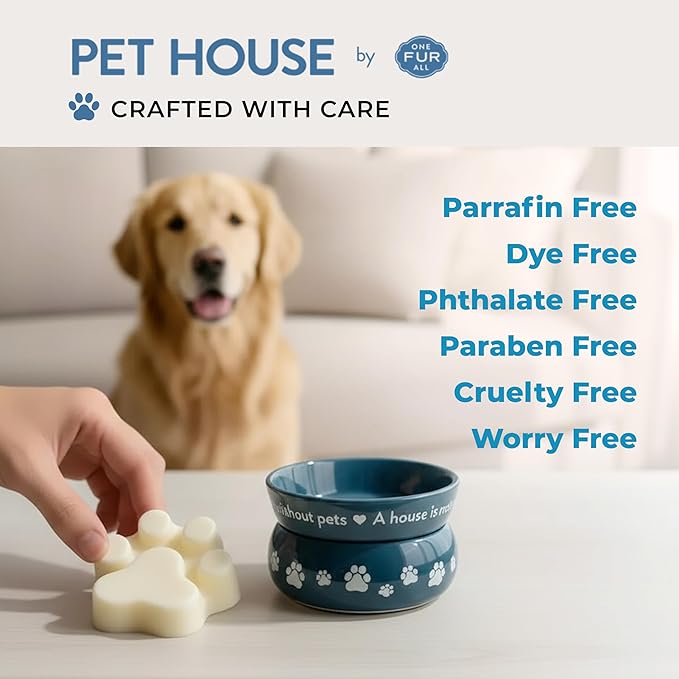 Pet House Sunwashed Cotton Wax Melts - Long-Lasting Plant Based Fresh Linen Scented Wax Melts Pet Friendly Pack of 4