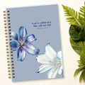 Bible Journal Spiral Notebook, Coquette Floral Bible Study Supplies, Christian Gifts for Women Girls, 5.5x8.3 Inch - A05