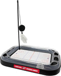 Pets First 5-in-1 NHL Carolina Hurricanes Hockey Field Cat Scratcher Toy with Interactive Cat Ball Bell in Tracks