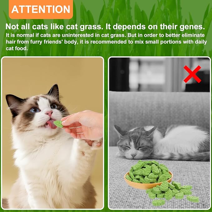 130g/4.59oz Cat Grass Treats, Cat Grass Teething Stick, Natural Hairball Treatment for Cats, Edible Cats Chew Sticks Toy Cat Treats Snack for Teething Cleaning Hairball Removal