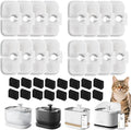 Cat Water Fountain Filter Replacements, 8 Months Set of Replacement Filters for Petli bro Dockstream Cat Water Fountain PLWF105/PLWF115/PLWF005 Ultra Quiet Fountain(16P)