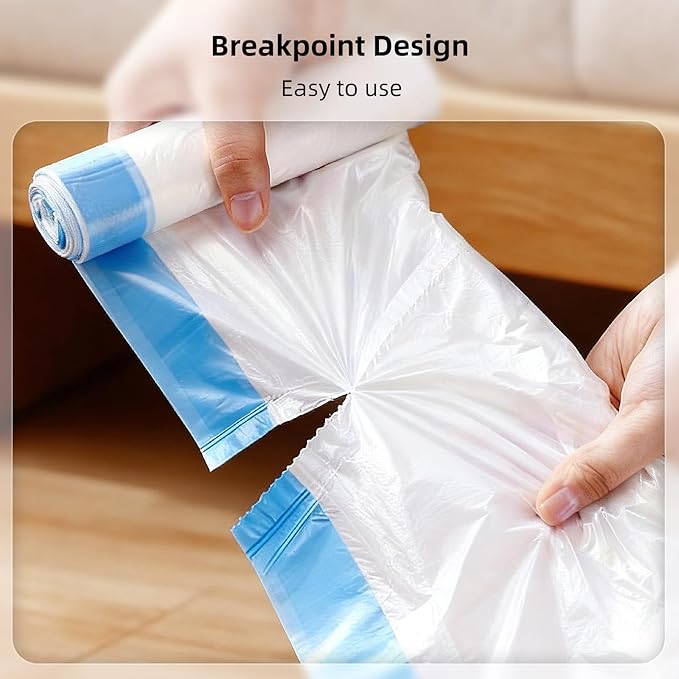 uahpet Replaced Waste Bags for Stainless Steel Self Cleaning Litter Box -2 Rolls, 40Packs, Cat Litter Box Trash Bags for Automatic Cat Litter Box