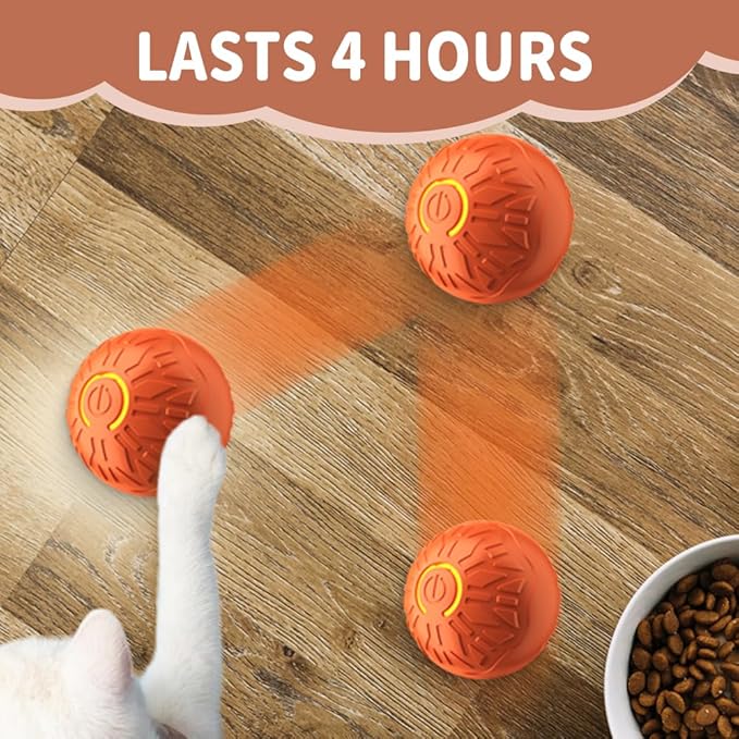 2Pcs Interactive Dog Toys Dog Balls, 2026 Upgrade Automatic Rolling Shaky Ball Toy, Automatic Rolling Ball Toys for Puppy Small Medium Dogs (Blue)