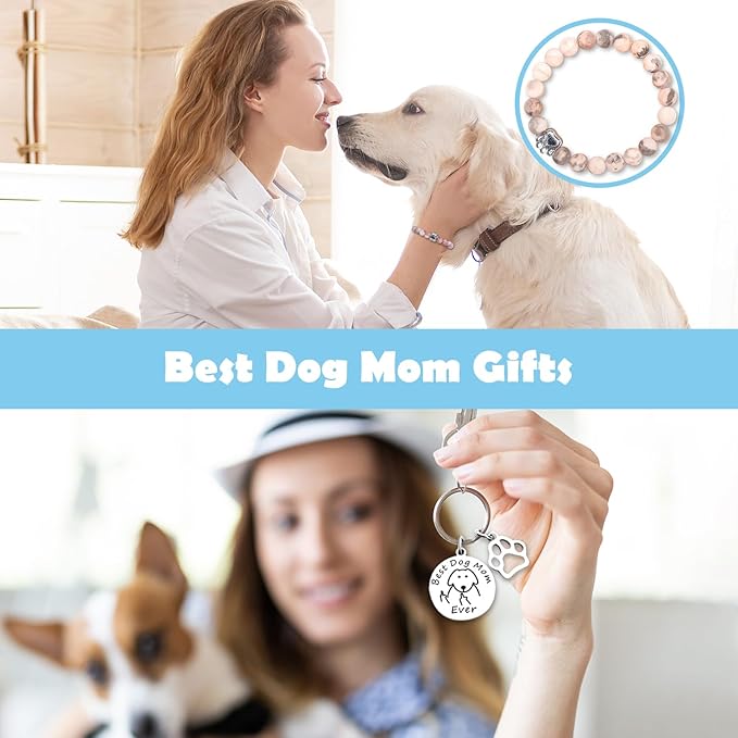 Dog Mom Gifts for Women,Unique Birthday Gift For Dog Lovers,Gag Gifts for New Puppy Fur Baby Owners,Dog Themed Gift Basket for Sister,Wife,Mothers Day Gift Basket for Mom