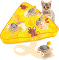 AWOOF Interactive Cat Toys for Indoor Cats,Automatic Motion Activated Moving Ball Hide and Seek Game,Cat Hunting Toy Exercise Kicker for Indoor Kitten