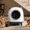 Self-Cleaning Cat Litter Box, Automatic Litters Box for Multiple Cats, Smart Litter Boxs with App Control, Safety Sensors, Removable Washable Liner