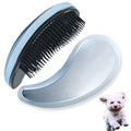 Small Dog Brush, Soft Pet Grooming Brush for Shih Tzus, Yorkies, Maltipoos, Maltese, Puppy Massaging Hair Brush, Cat Brush, for Small Animals Rabbits of All Hair Types (Gradient blue)