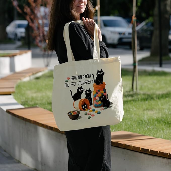 Tote Bag For Women Man, Reusable Work Shopping Grocery Shoulder Bags