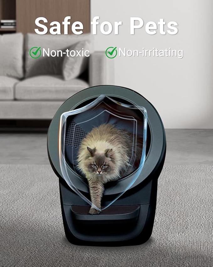 16 Packs Cat Litter Box Deodorizer Refills Compatible with Whisker OdorTrap Pod Accessories Filter, Eliminates Odors, Litter Box Odor Eliminator (Rose Scent)