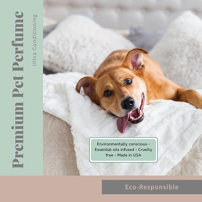 Begley's Pet Cologne and Deodorizer - Premium Essential Oil Dog Perfume Spray Long Lasting and Pet Odor Eliminator - Cat Perfume and Dog Cologne Spray - Lavender - 8 oz