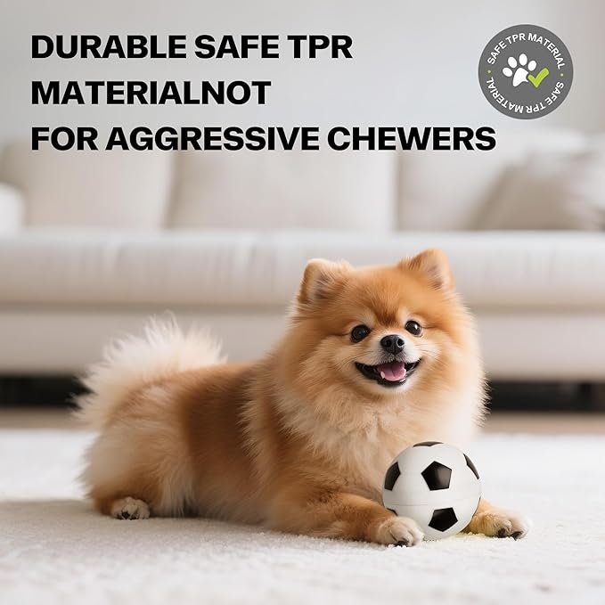 Pet Prime Interactive Dog Ball Toy Automatic Active Rolling Ball for Dogs Motion Activated with LED Light Rechargeable Self Moving Toy for Small Medium Large Dogs to Play