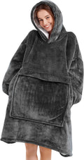 Narecte Cozy Oversized Blanket Hoodie Wearable Blanket Adults Soft Hooded Blanket Hoodie Birthday Gifts for Women Christmas