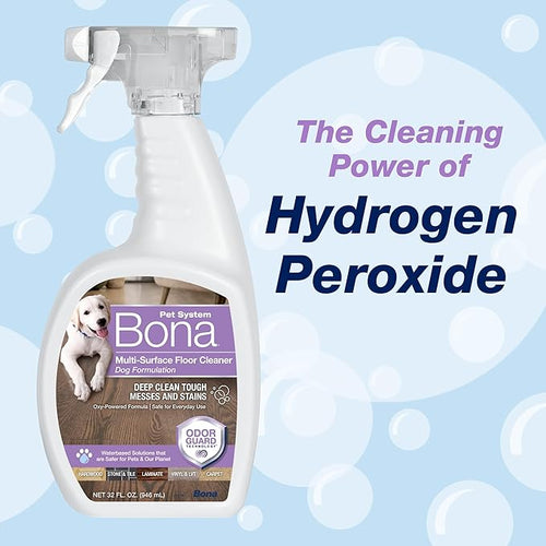 Bona Pet Spray Odor Eliminator, Dog Formulation, 32 fl oz, Safe for Carpeted Areas and Multi-Surface Floors (Pack of 2)