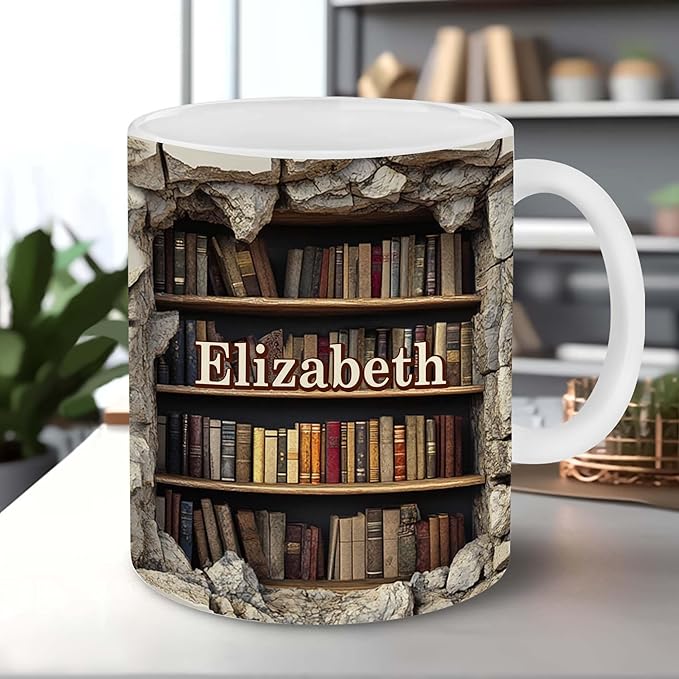 Personalized Book Lover Gifts - Book Lovers Gift For Bookworm, Readers, Librarians, Bookish - Books Are The Mirrors Soul Mug Custom Avatar - Bookish Gift For Friends, Women, Her
