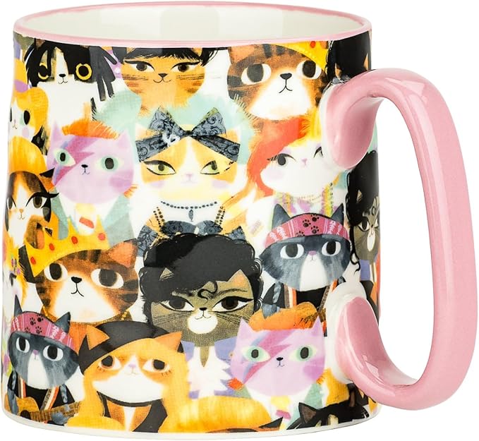 10 Strawberry Street Bella Rockstar Cat, Set of 4