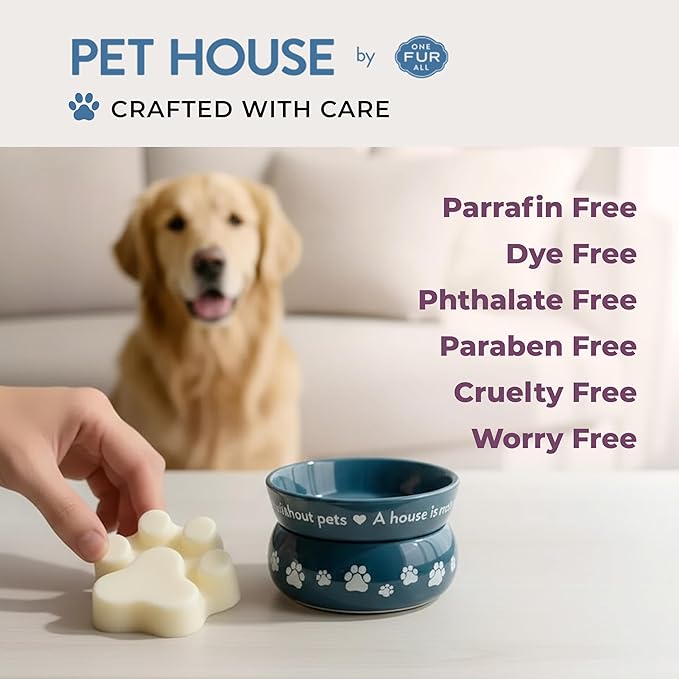 Pet House Lavender Green Tea, Scented Wax Melts - Long-Lasting Plant Based Soy Wax Melts Pet Friendly Pack of 4
