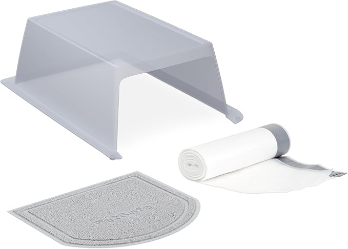PetSafe ScoopFree Clumping Litter Box Hood & Accessory Bundle - Odor Control Box - Self-Cleaning Litter Box Accessories - Litter Box Privacy Cover - Easy to Clean