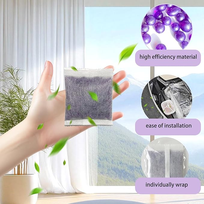10 PCS Cat Litter Deodorizer Refills Compatible with Whisker OdorTrap Pod,Odor Remover Refills for Litter-Robot 4 Waste Bags & Litter-Robot 3 Waste Drawer, Litter Box Odor Eliminator (Lavender)