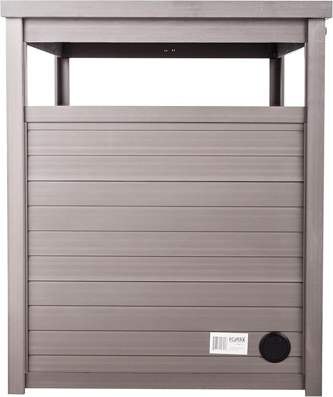 New Age Pet ECOFLEX Jumbo Cat Box Cover and End Table with Litter Box Enclosure and a 10 Year Warranty Hides Unsightly Litter Box made with Moisture & Odor Resistant Composite Material, Grey