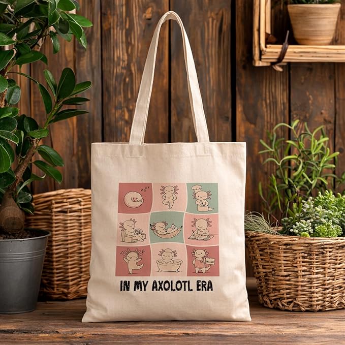 Cute Animal Tote Bag, Animal Lover Gift, Canvas Tote Bag for Women, Reusable Shopping Bags for Casual Shopping Work
