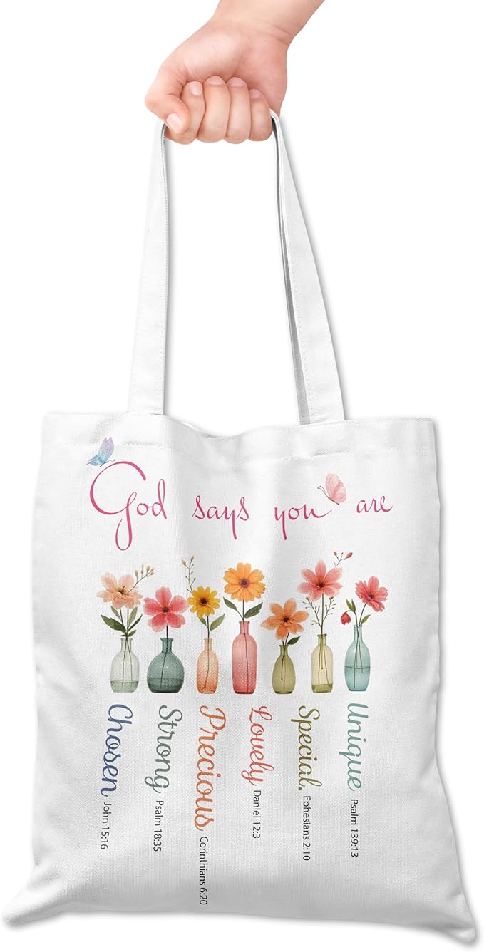 Grace Yonks Cute Canvas Tote Bag – Aesthetic Large Reusable Bag