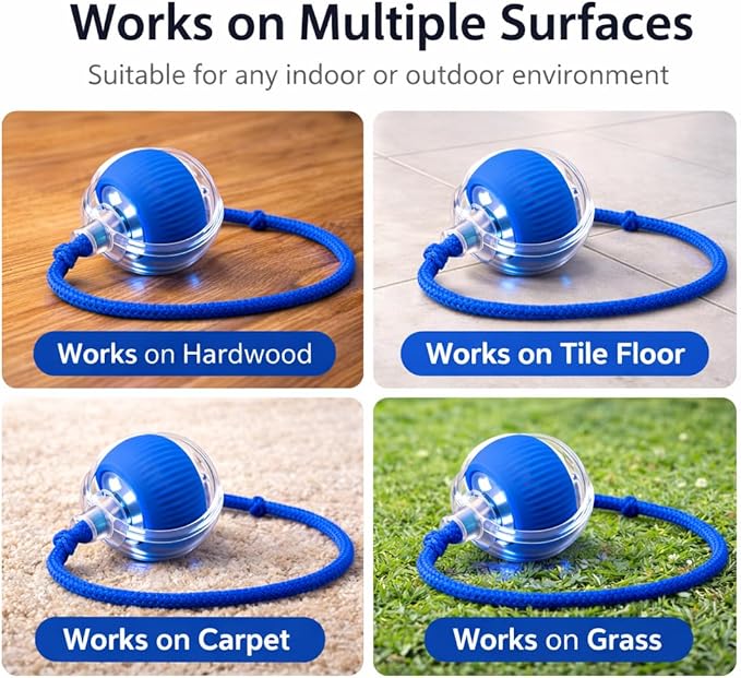 OAOAPLOS® Smart Interactive Dog Ball – Automatic Rolling Pet Toy, Quiet Self-Moving Ball with 3 Modes, Waterproof Design for Indoor & Outdoor Play