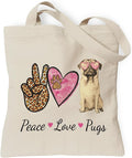 Pets Lover Gifts Tote Bag for Women, Dogs Cats Bee Aesthetic Canvas Bag with Inner Pocket