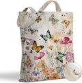 Hanamiya Na Tote Bag with Zipper Pockets, Tote Bag Reusable Shopping Grocery Bags Birthday Gifts for Women, Weekender Bags
