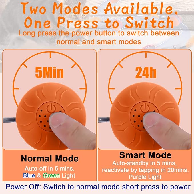 BABORUI Interactive Cat Toy Ball with Music- Automatic Interactive Cat Toys for Indoor Cats with 3 Tails, 2 Speeds Rechargeable Cat Enrichment Toy for Small/Medium/Large Cats to Keep Them Busy(Orange)