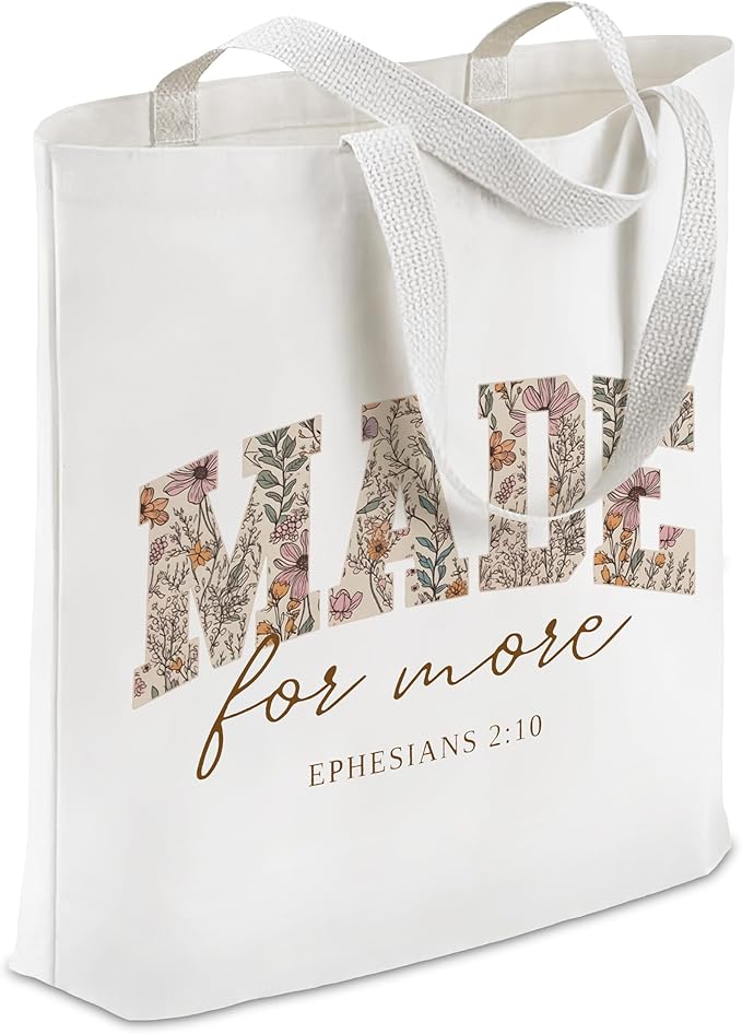 Gifts for Women, Canvas Tote Shopping Reusable Grocery Gift Bags