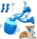 Interactive Dog Toy, [Newly Upgraded] Motion Activated Rolling Ball for Small Dogs, Automatic Moving Dogs Ball for Boredom, USB Rechargeable(Blue)