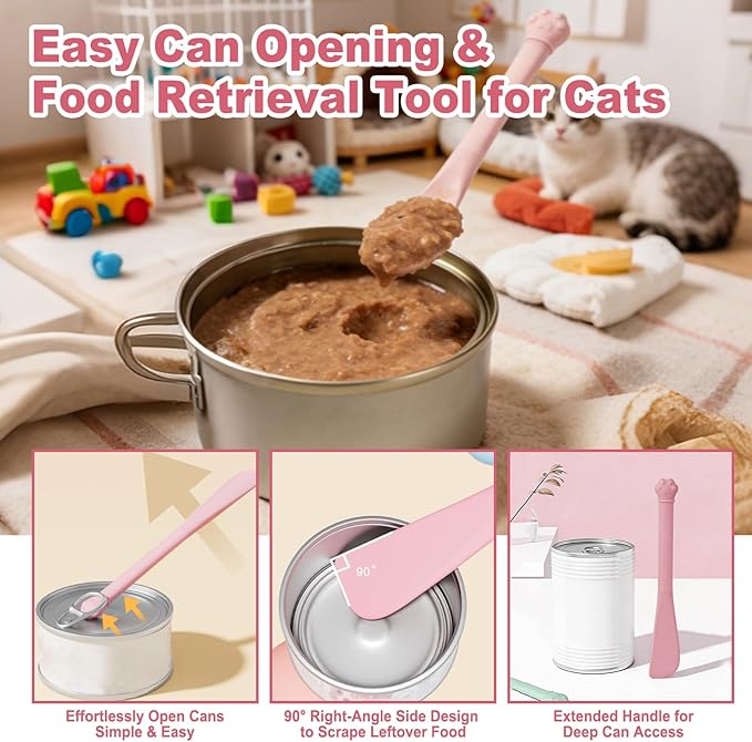 AZY 3-Piece Slow Feeder cat Bowl and Lick Mat Set – Silicone Cat Treat Spoon, Feeding Mat for Wet Food, Enrichment and Slow Eating